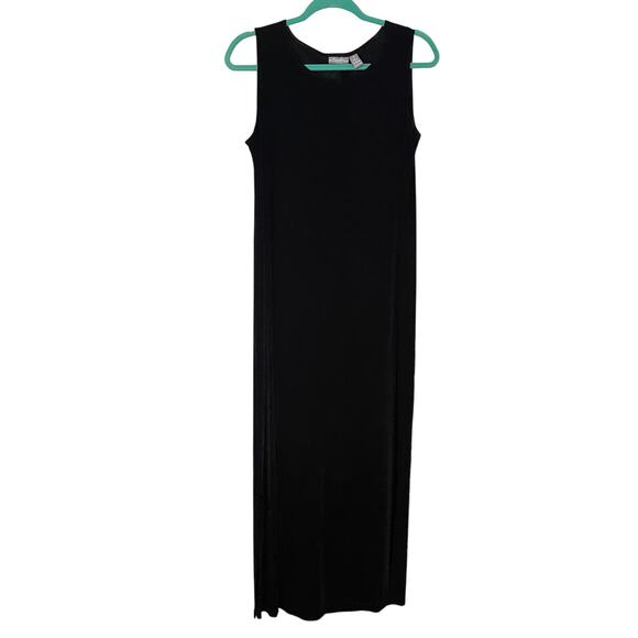 NWT Travelers by Chico Simone Maxi Sleeveless Tank Dress Black Size 1 - Picture 1 of 8